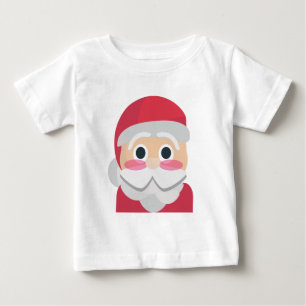 T-shirt Pour Bébé santa claus emoji