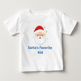 T-shirt Pour Bébé Santa’s Favorite Kid Cute Christmas Design for Kid