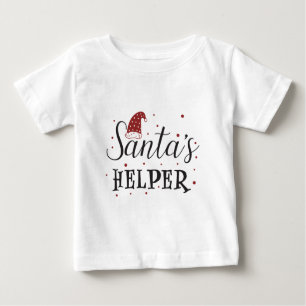 T-shirt Pour Bébé santas helper mignonne vacances