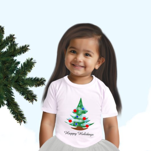 T-shirt Pour Bébé Sapin de Noël