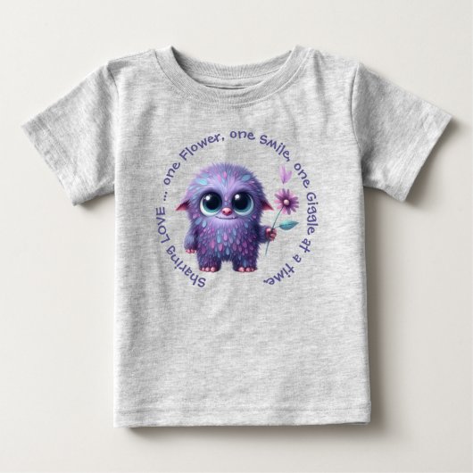 T-shirt Pour Bébé Sarah : Partager l'amour (Devant)