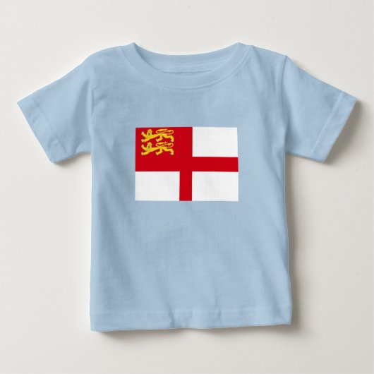 T-shirt Pour Bébé Sark Flag (Devant)