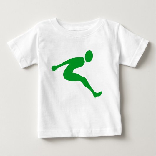T-shirt Pour Bébé Saute longue - Vert herbe (Devant)