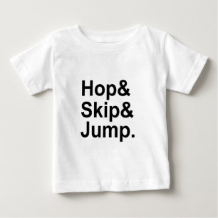 T-shirt Pour Bébé Sauter à cloche-pied Activité d'expression idiom