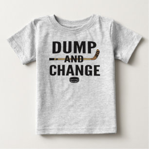 T-shirt Pour Bébé Sauter et changer Hockey Baby