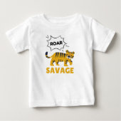 T-shirt Pour Bébé Sauvage (Devant)
