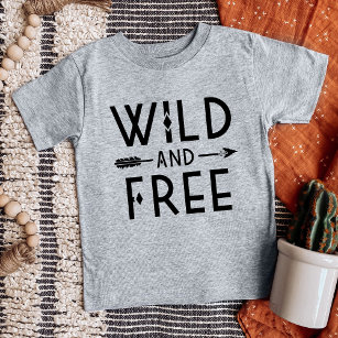 T-shirt Pour Bébé Sauvage et libre