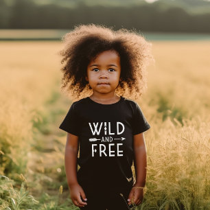 T-shirt Pour Bébé Sauvage et libre