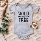 T-shirt Pour Bébé Sauvage et libre