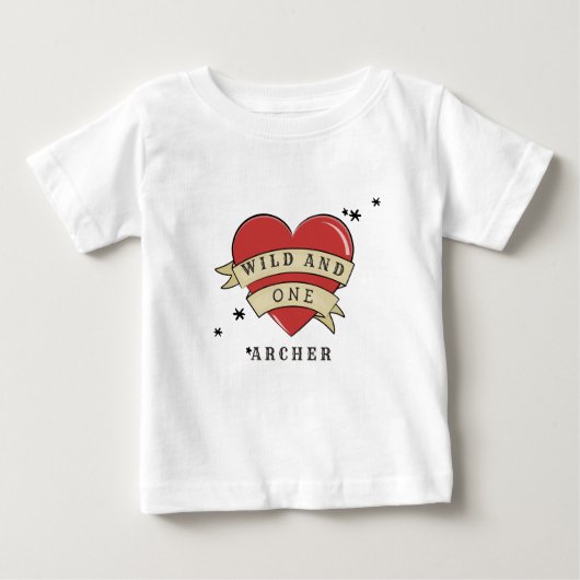 T-shirt Pour Bébé Sauvage et un premier anniversaire (Devant)