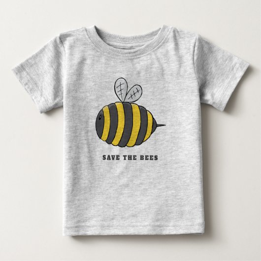 T-shirt Pour Bébé Sauvez les abeilles (Devant)