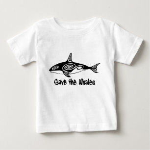 T-shirt Pour Bébé Sauvez les baleines