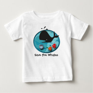 T-shirt Pour Bébé Sauvez les baleines