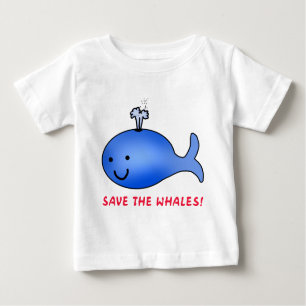 T-shirt Pour Bébé Sauvez les baleines !