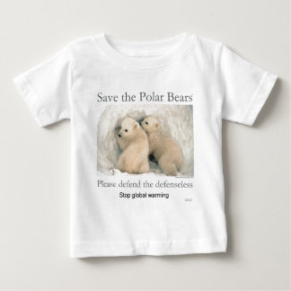 T-shirt Pour Bébé Sauvez les ours blancs