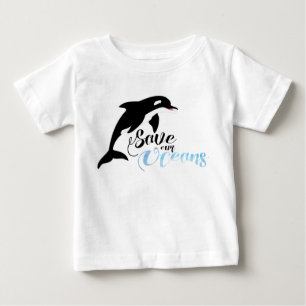 T-shirt Pour Bébé Sauvez nos océans