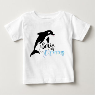 T-shirt Pour Bébé Sauvez nos océans