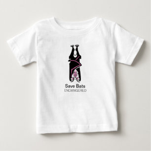 T-shirt Pour Bébé Save BATS - Animal en voie de disparition - faune