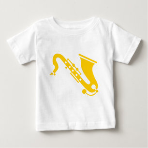 T-shirt Pour Bébé Saxophone - Ambre