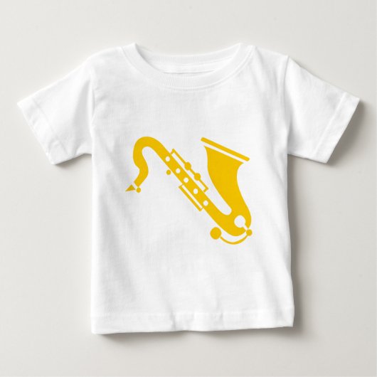 T-shirt Pour Bébé Saxophone - Ambre (Devant)