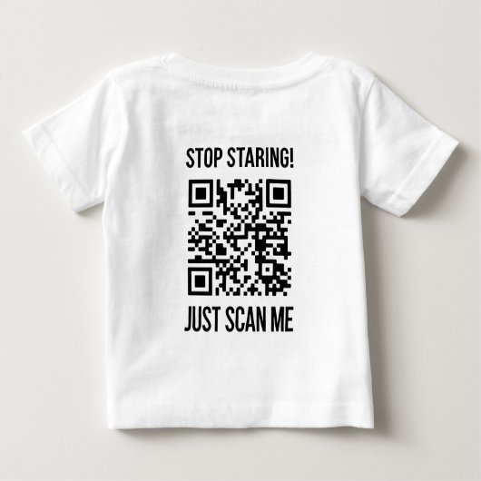 T-shirt Pour Bébé Scan Me QR Code : Choisissez la gentillesse chaque (Dos)