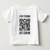 T-shirt Pour Bébé Scan Me QR Code : Créez votre avenir (Dos)
