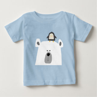 T-shirt Pour Bébé Scandi mignon ours polaire et pingouin