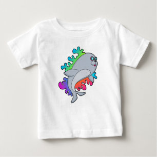 T-shirt Pour Bébé Sceau avec lunettes