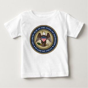 T-shirt Pour Bébé Sceau du Mississippi (État des États-Unis)