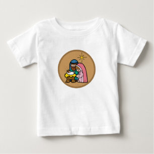 T-shirt Pour Bébé scène de mangeoire