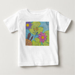 T-shirt Pour Bébé Scène d'étang (blanc) - T-shirt bébé