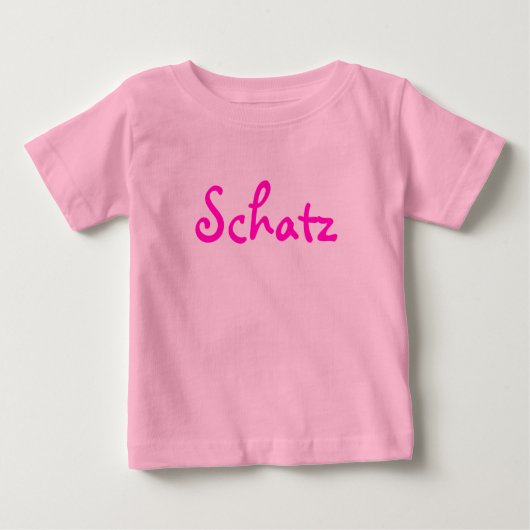 T-shirt Pour Bébé Schatz - Allemand pour amour (Devant)