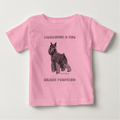 T-shirt Pour Bébé Schnauzer (Devant)