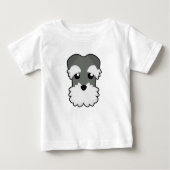 T-shirt Pour Bébé Schnauzer de Petory (Devant)