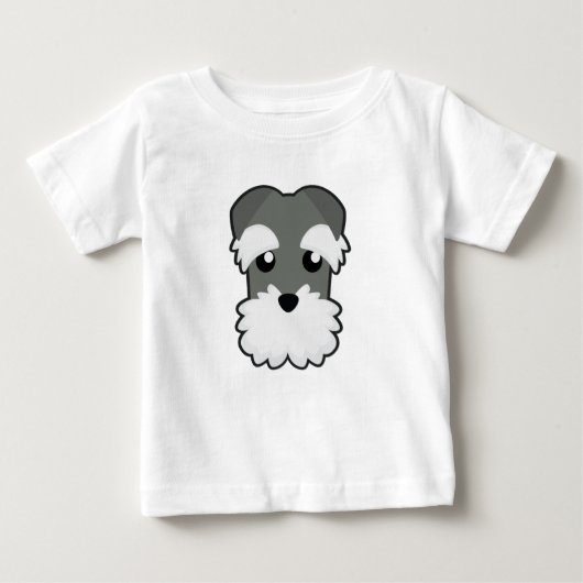 T-shirt Pour Bébé Schnauzer de Petory (Devant)