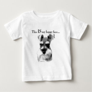 T-shirt Pour Bébé Schnauzer Happy Face