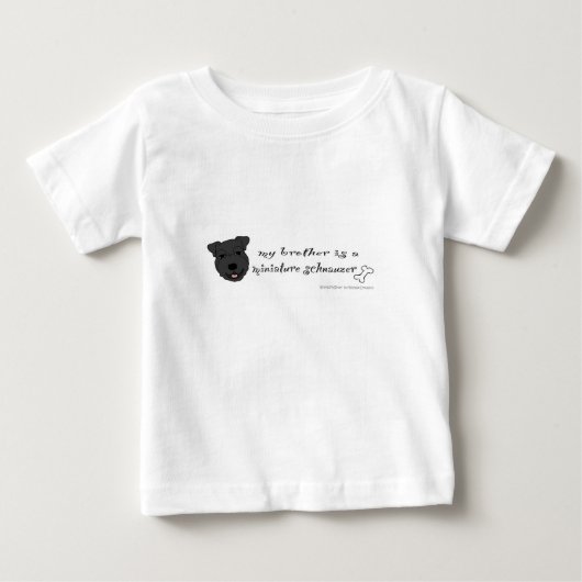 T-shirt Pour Bébé schnauzer miniature (Devant)