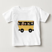 T-shirt Pour Bébé School Bus (Devant)