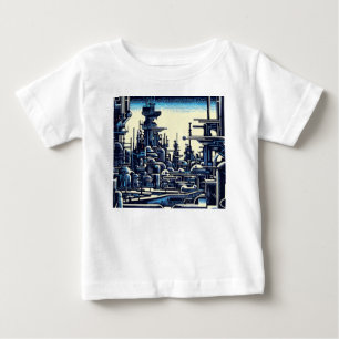 T-shirt Pour Bébé Sciage urbain futuriste SF 4