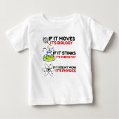 T-SHIRT POUR BÉBÉ SCIENCE BIOLOGY CHIMIISTRY PHYSICS (Devant)