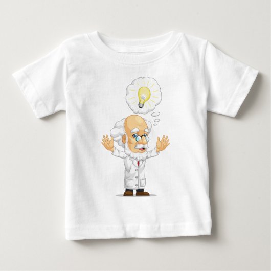 T-shirt Pour Bébé Scientifique ou professeur Having une idée (Devant)
