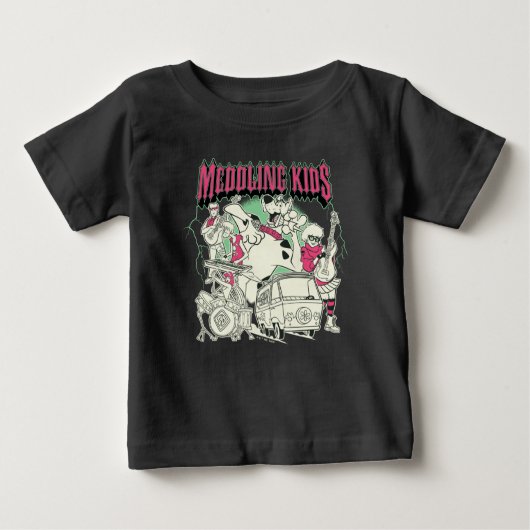 T-shirt Pour Bébé Scooby-Doo et le groupe Gang Meddling Kids Punk (Devant)