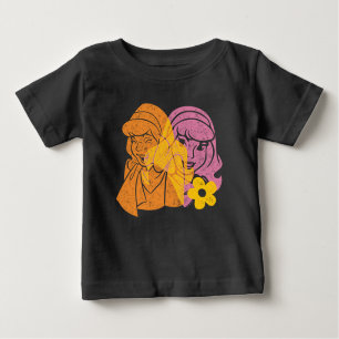 T-shirt Pour Bébé Scooby-Doo Portrait des fleurs daphné
