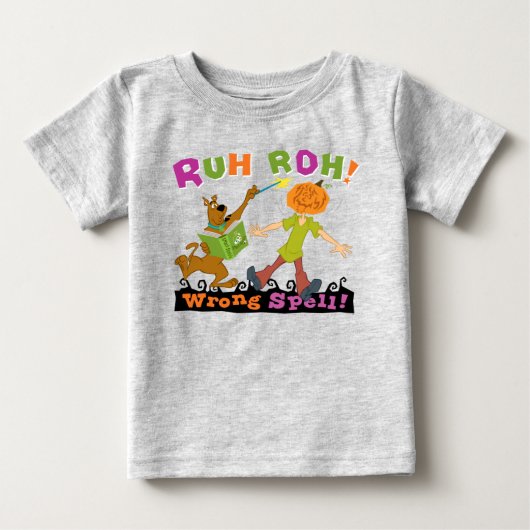 T-shirt Pour Bébé Scooby-Doo | Ruh Roh ! Mauvais sort ! (Devant)