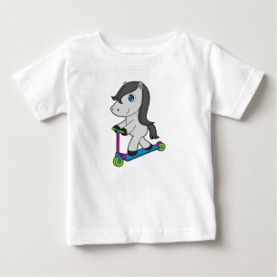 T-shirt Pour Bébé Scooter à cheval