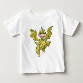 T-shirt Pour Bébé Scorchio jaune (Devant)