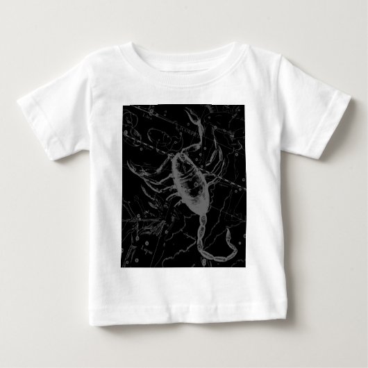 T-shirt Pour Bébé Scorpio Constellation Hevelius 1690 Engraving (Devant)