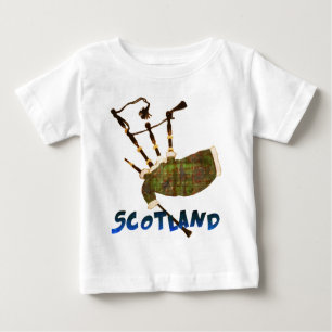 T-shirt Pour Bébé Scotland Bagpipes