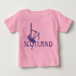 T-shirt Pour Bébé Scotland Bagpipes, Scotland Design