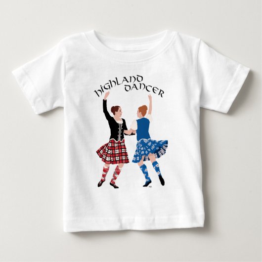 T-shirt Pour Bébé Scottish Highland Dance Reel (Devant)